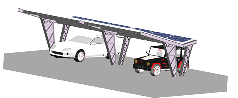 HDG solar carport frame
